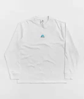 Nike ACG Lungs Long Sleeve T-Shirt - Summit White / Aquarius Blue