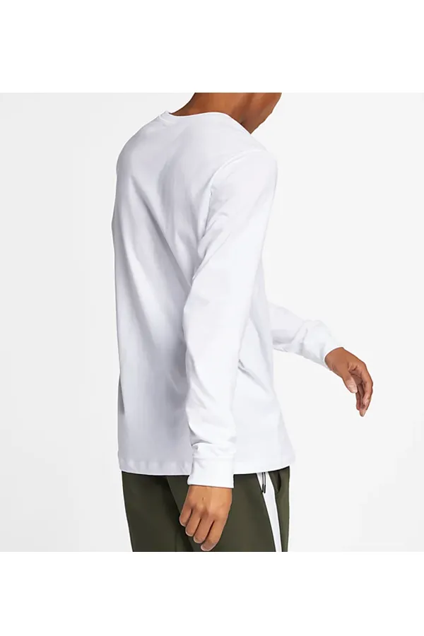 Nike L/S Cotton Tee White