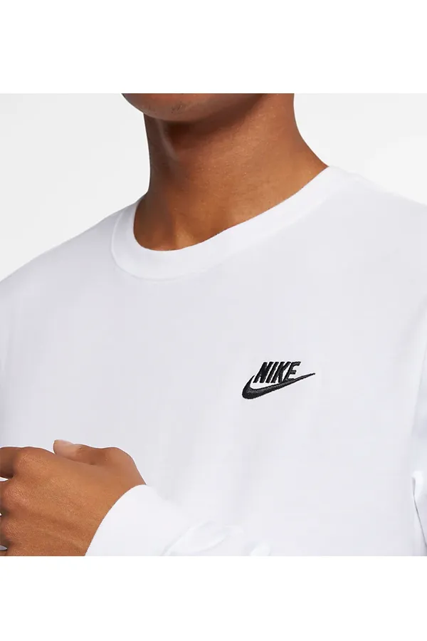 Nike L/S Cotton Tee White