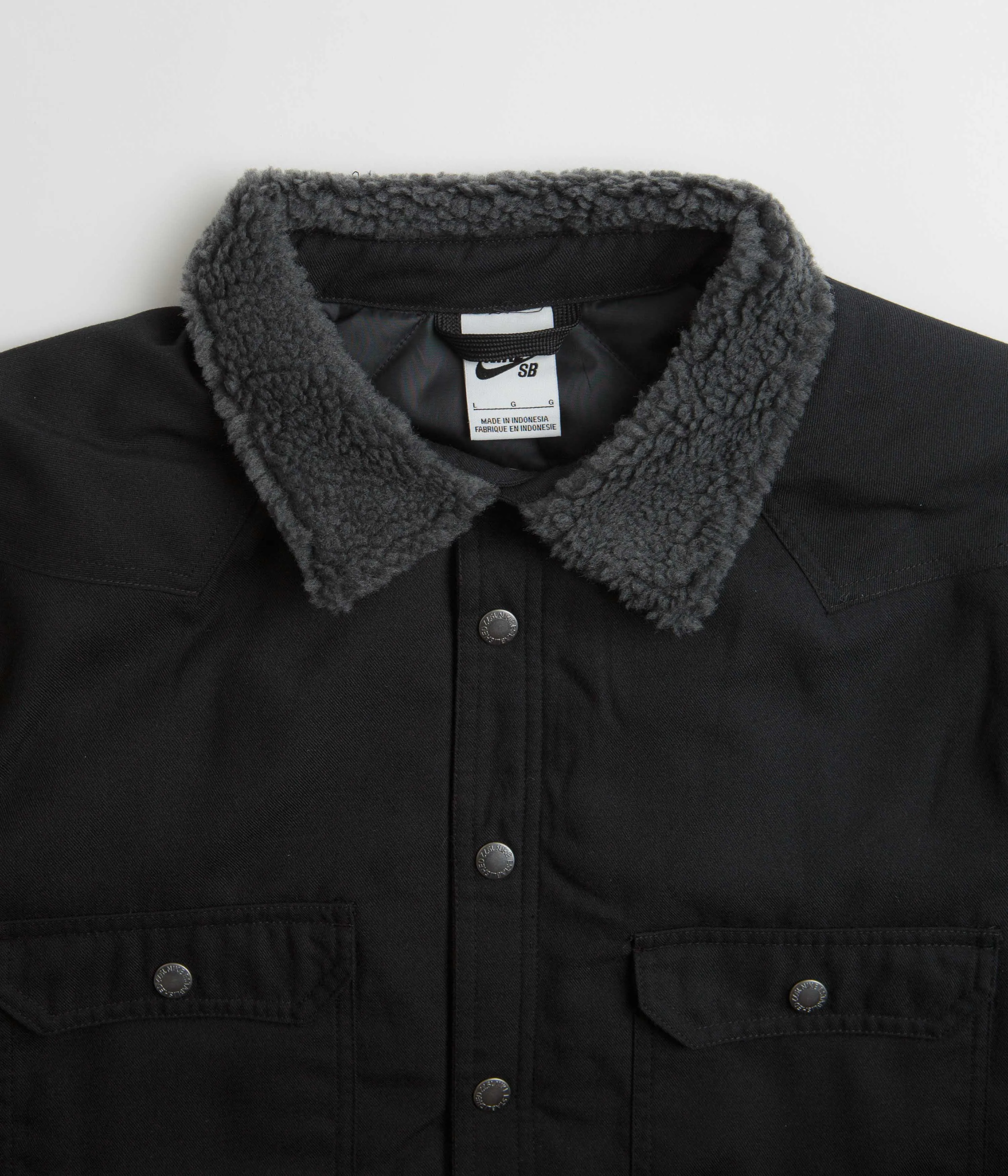 Nike SB Padded Flannel Jacket - Black / Anthracite