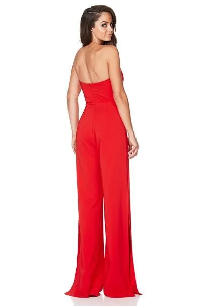 Nookie Glamour Jumpsuit - Cherry