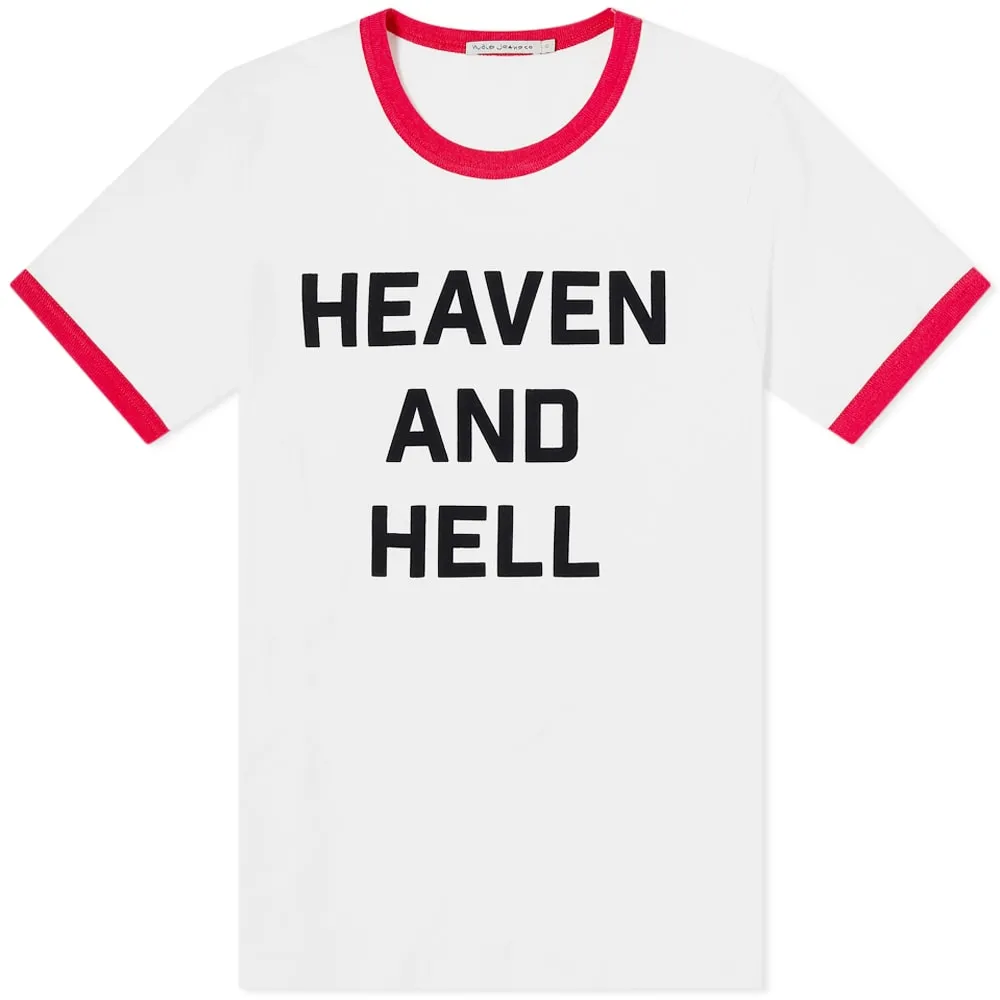 Nudie Roy Heaven & Hell T-ShirtChalk White