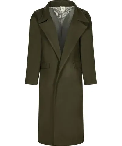 Numbat Women's Green Ivy Long Coat With Removable Belt