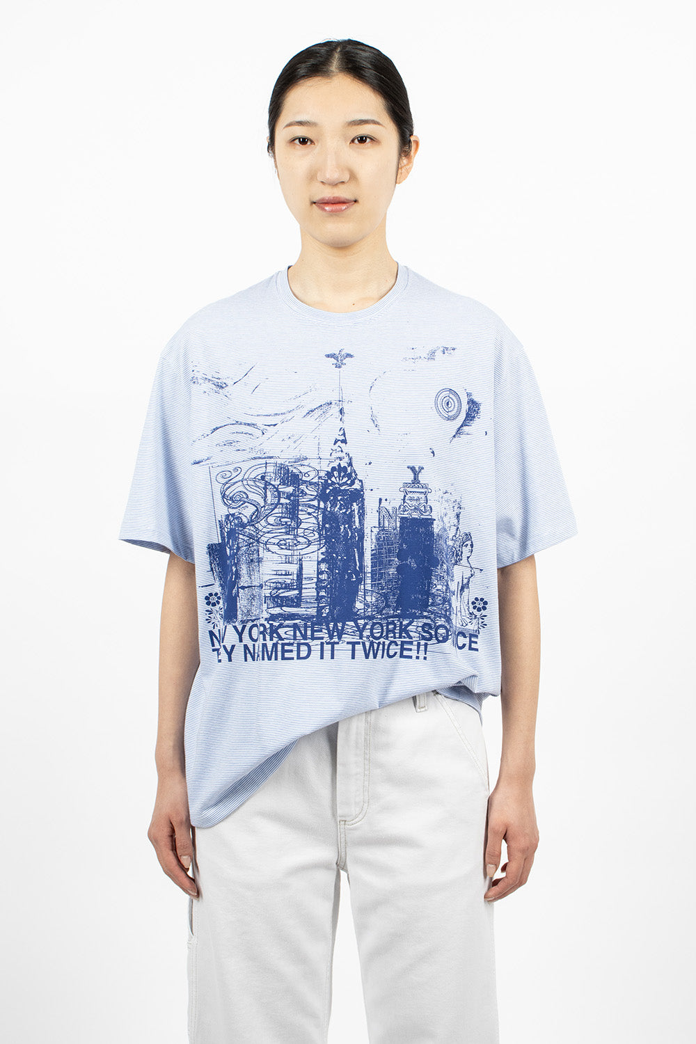 NY Big T-Shirt Blue/White Stripe