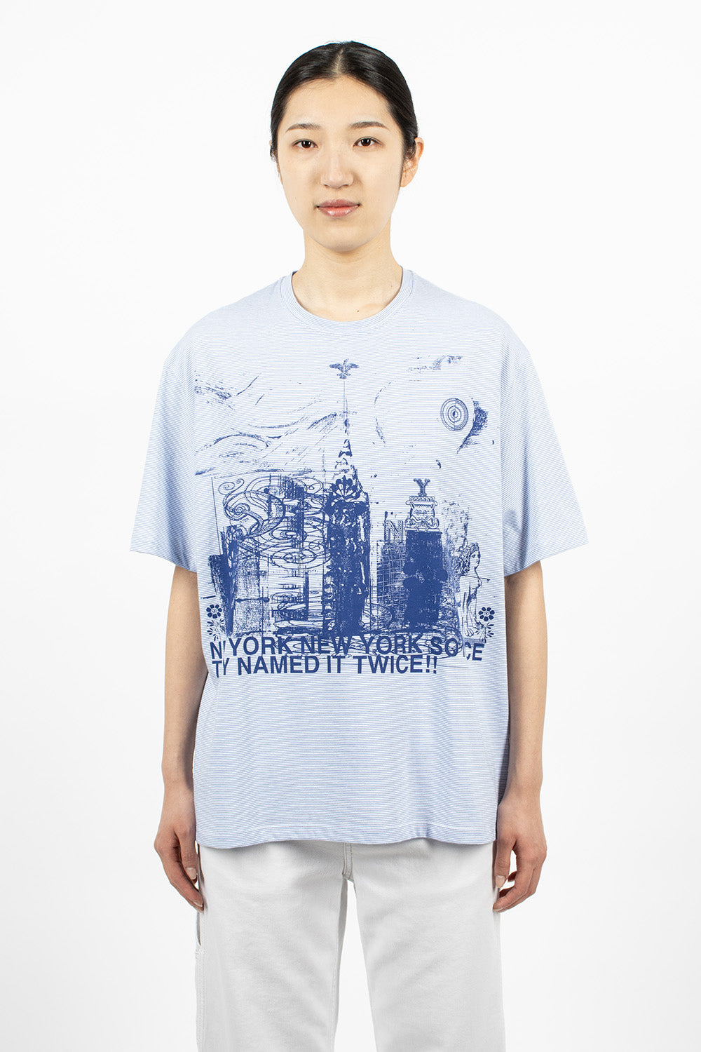 NY Big T-Shirt Blue/White Stripe