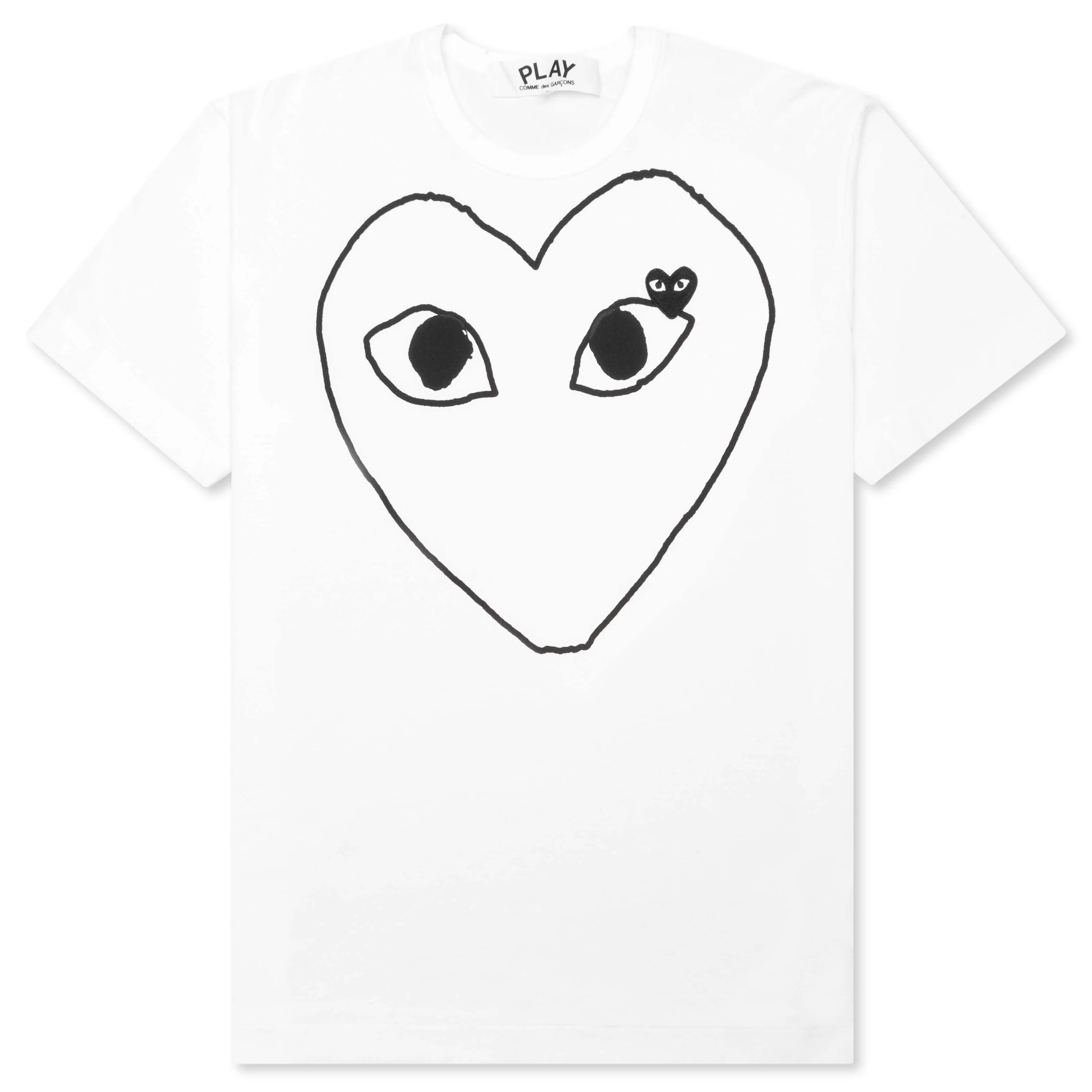 Outline Heart T-Shirt - White