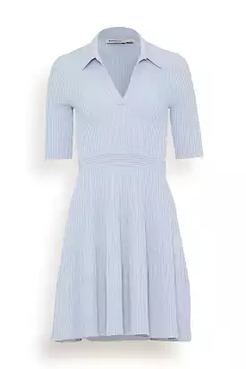 Patricia Polo Mini Dress in Blue Haze