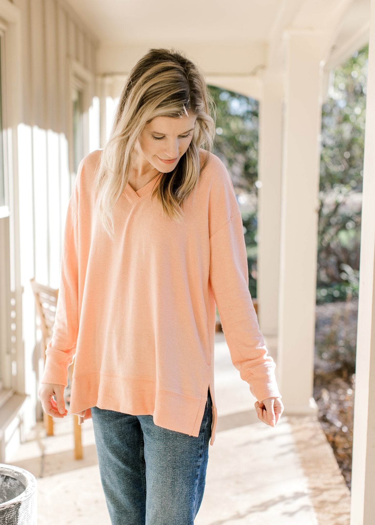 Peach Hue Sweater