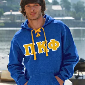 Pi Kappa Phi Hockey Lace Hoodie - J8830 - TWILL