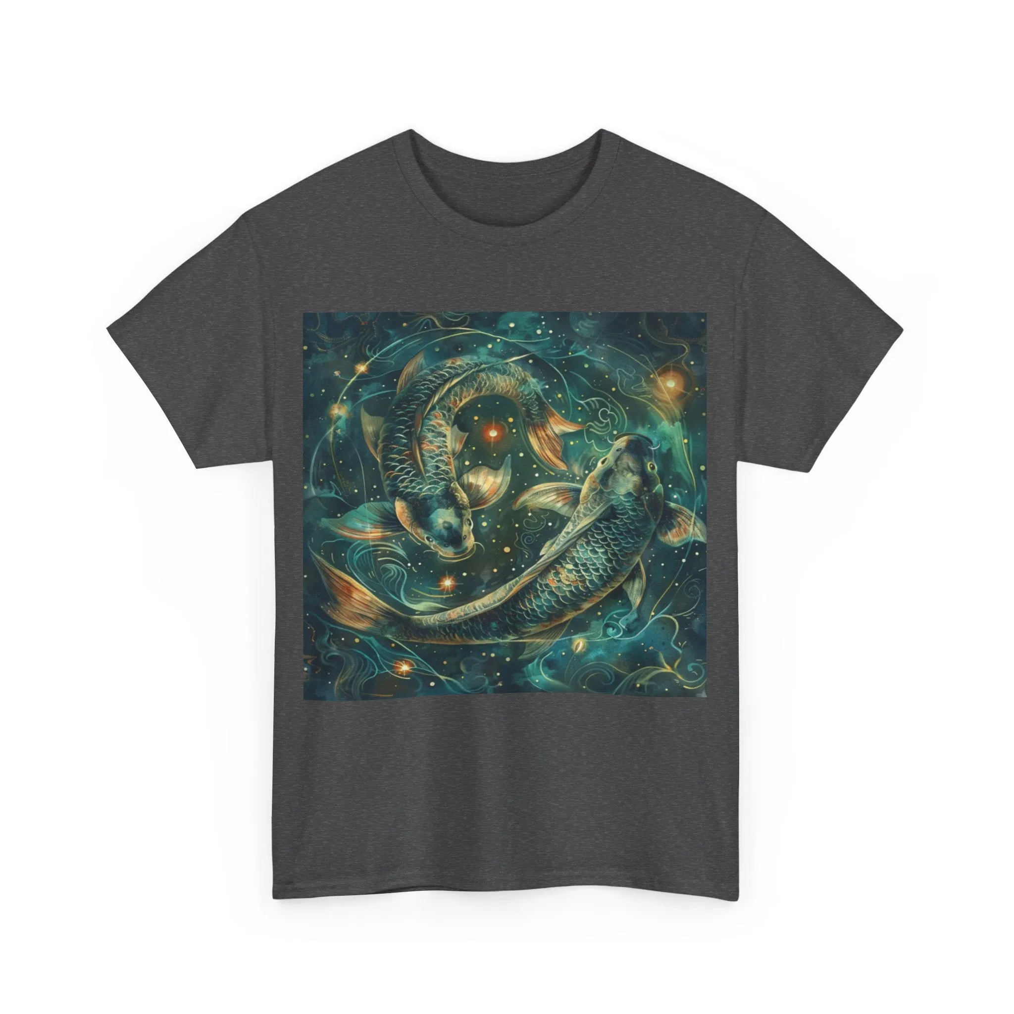 Pisces zodiac Unisex Heavy Cotton Tee