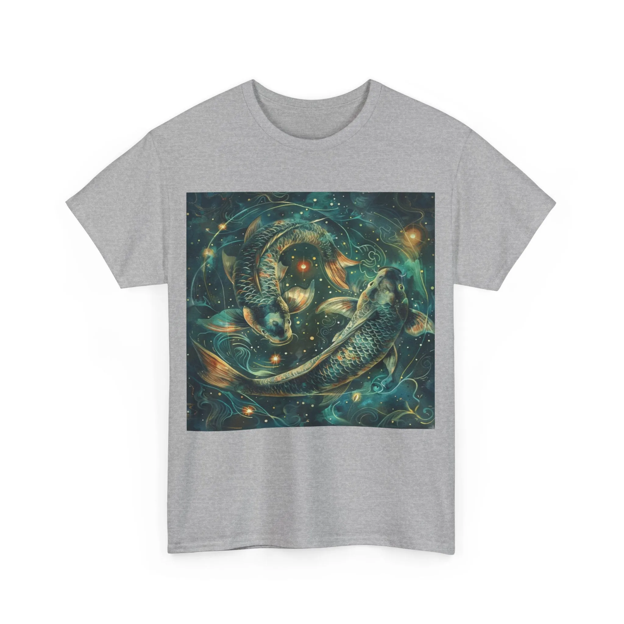 Pisces zodiac Unisex Heavy Cotton Tee