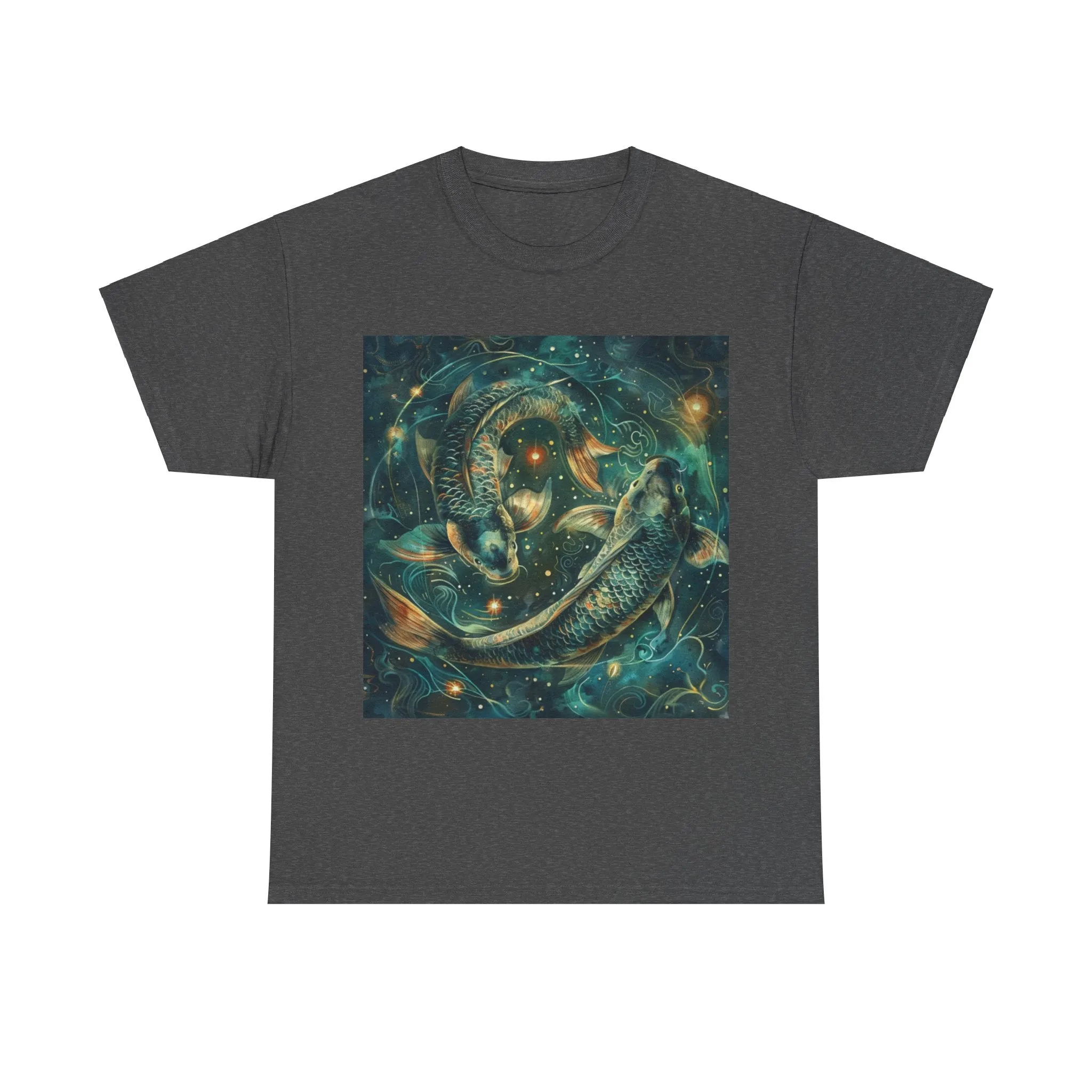 Pisces zodiac Unisex Heavy Cotton Tee