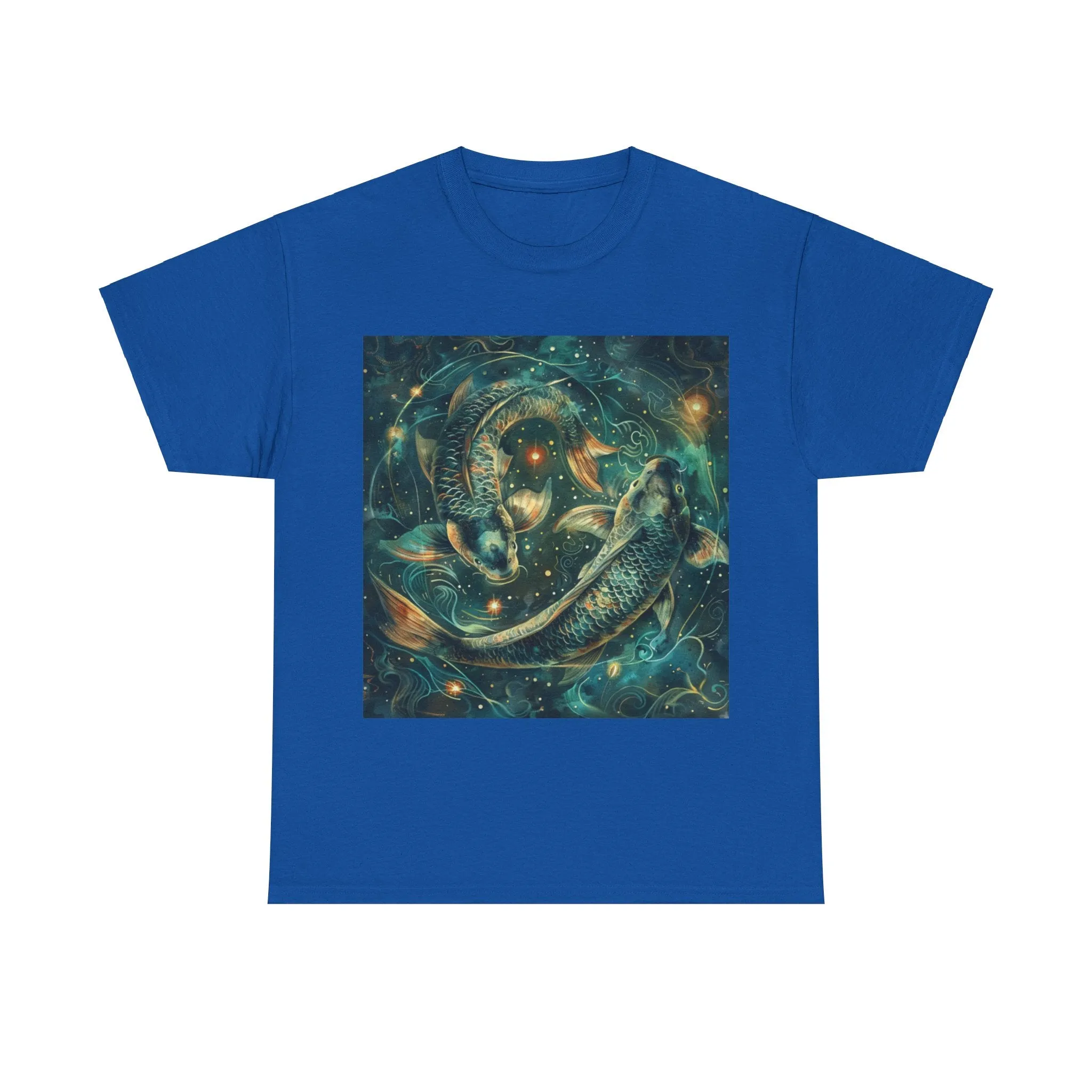 Pisces zodiac Unisex Heavy Cotton Tee