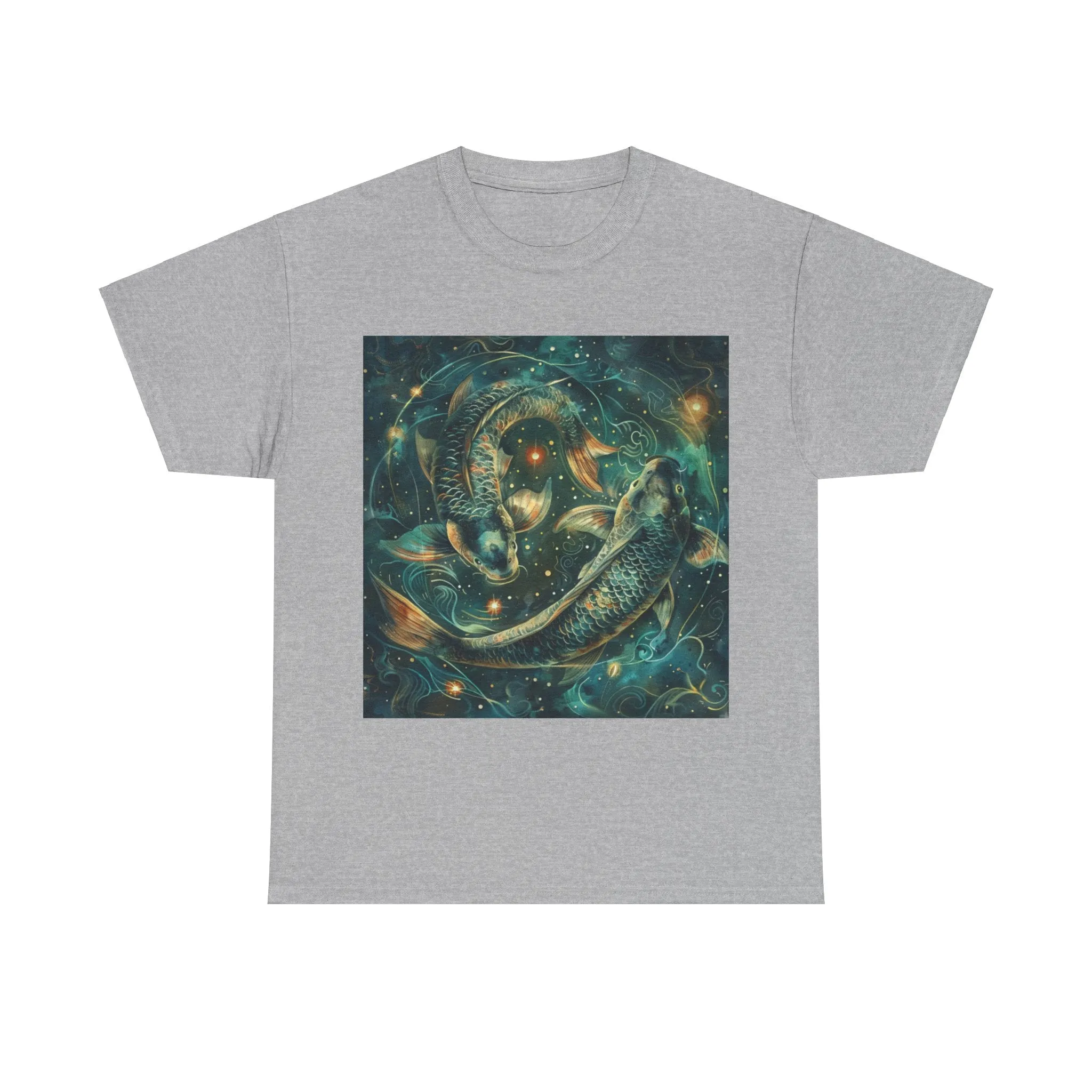 Pisces zodiac Unisex Heavy Cotton Tee