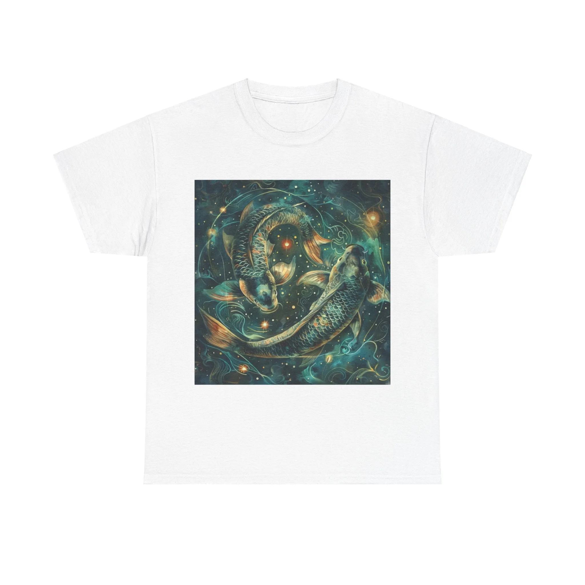 Pisces zodiac Unisex Heavy Cotton Tee