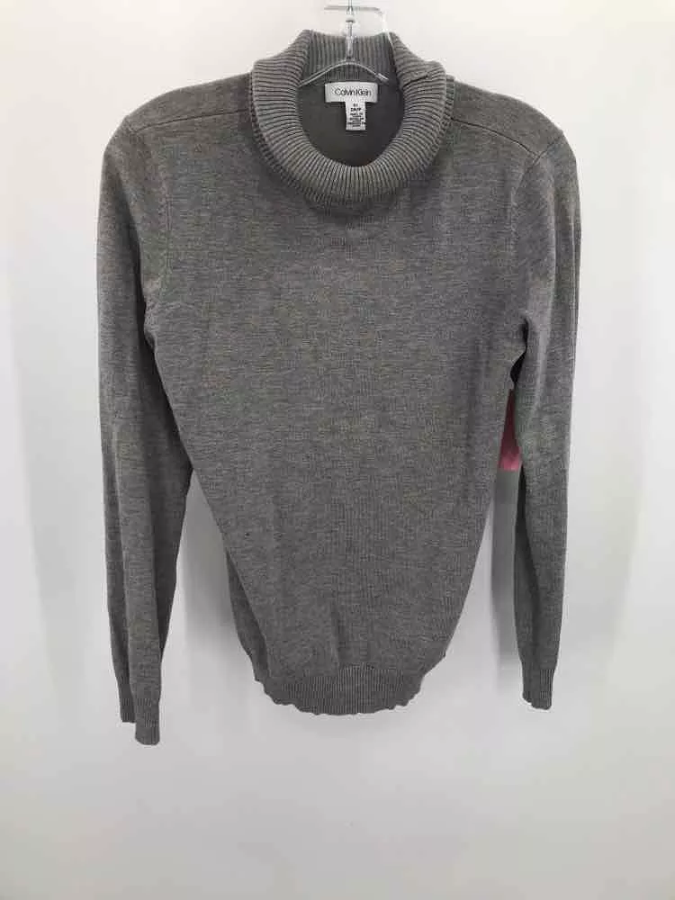 Pre-Owned Calvin Klein Grey Size Small Sweater