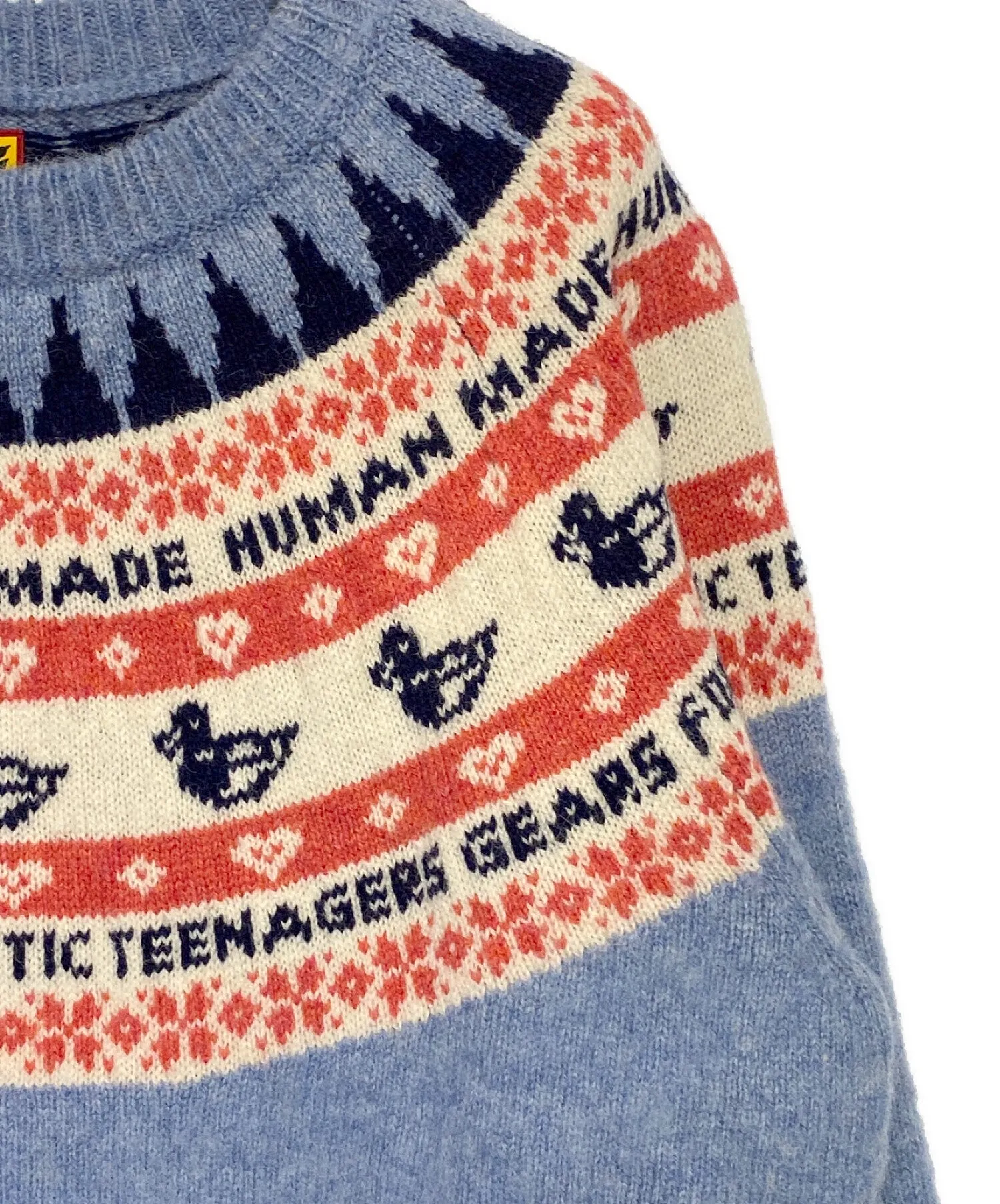 [Pre-owned] HUMAN MADE DUCK JACQUARD KNIT SWEATER HM24CS036