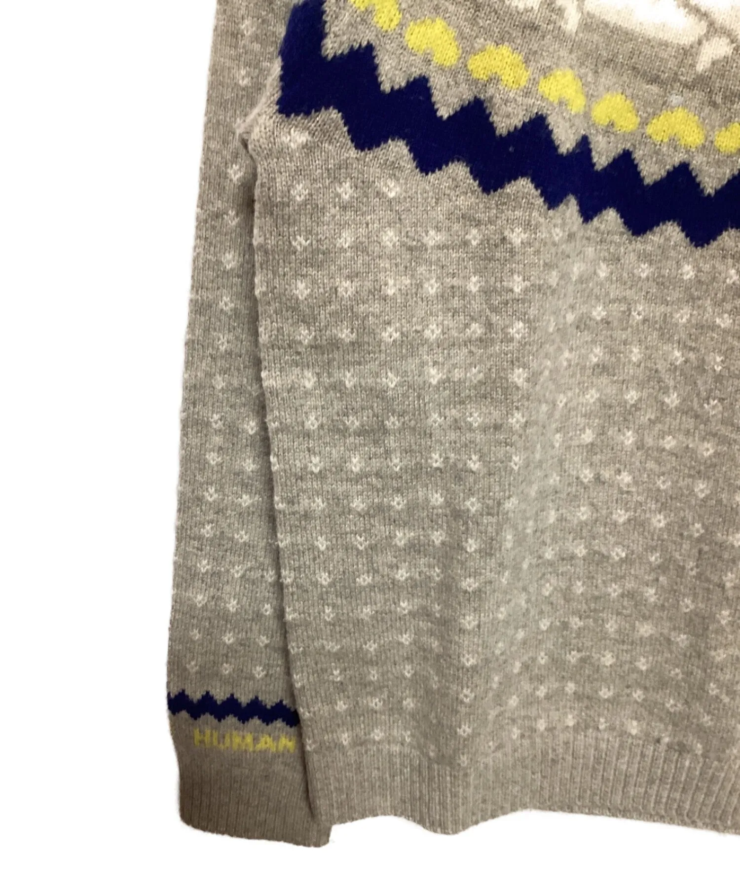 [Pre-owned] HUMAN MADE Nordic Jacqurd Knit Sweater