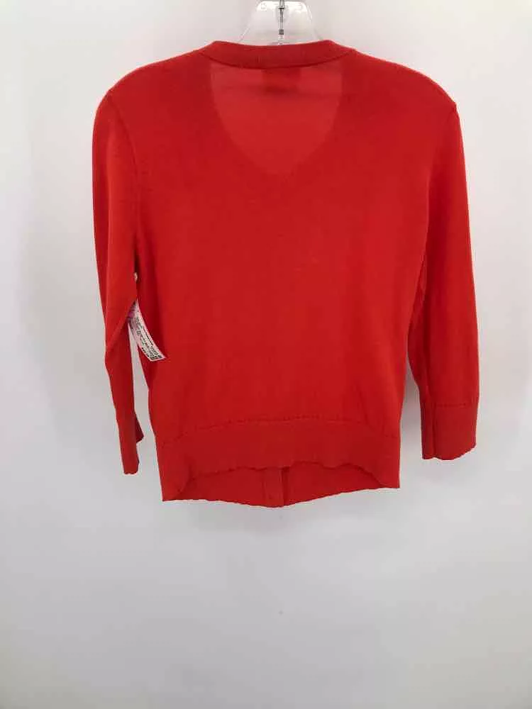 Pre-Owned Kate Spade Orange Size Small Cardigan Sweater