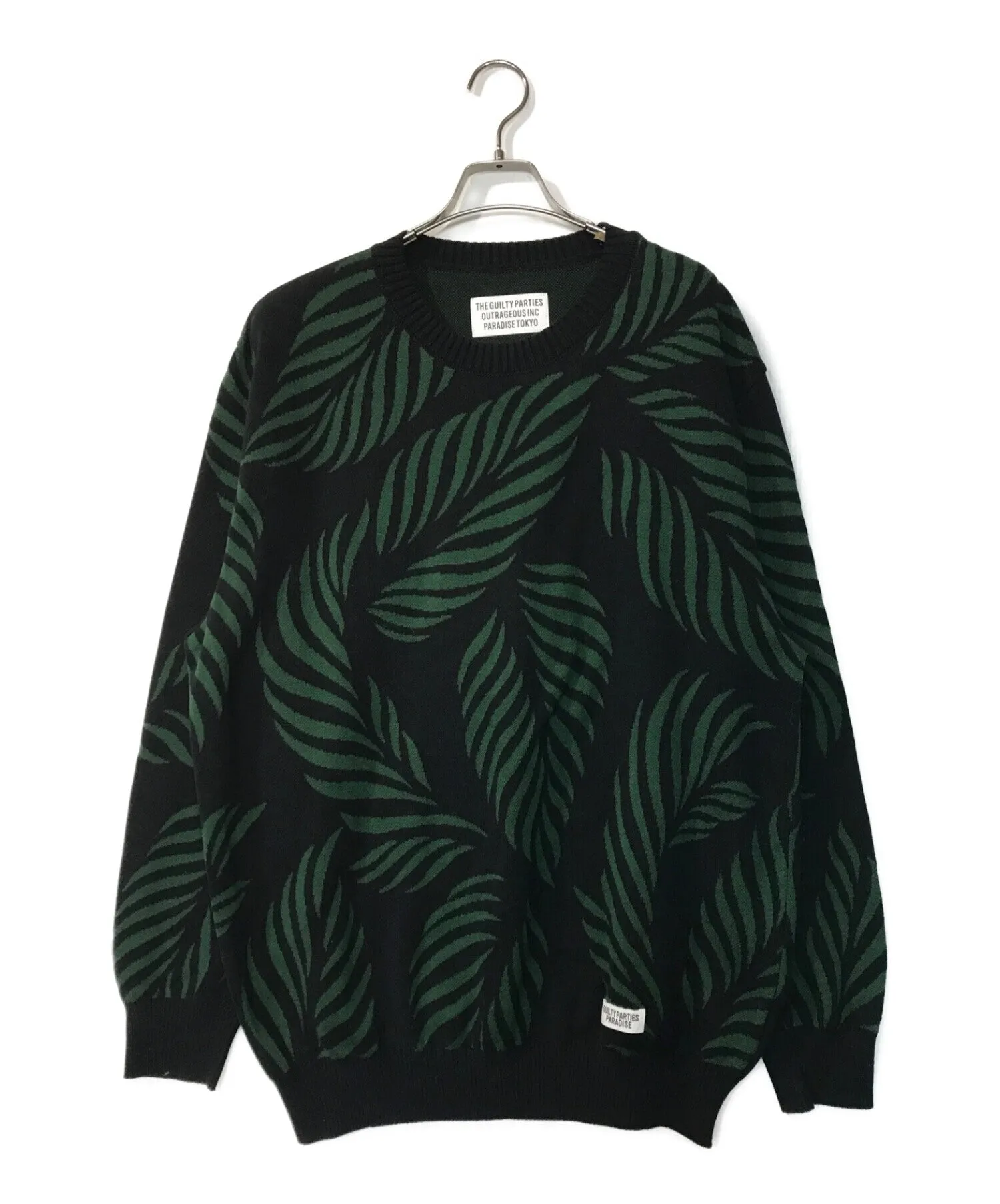 [Pre-owned] WACKO MARIA 23SS LEAF JACQUARD SWEATER