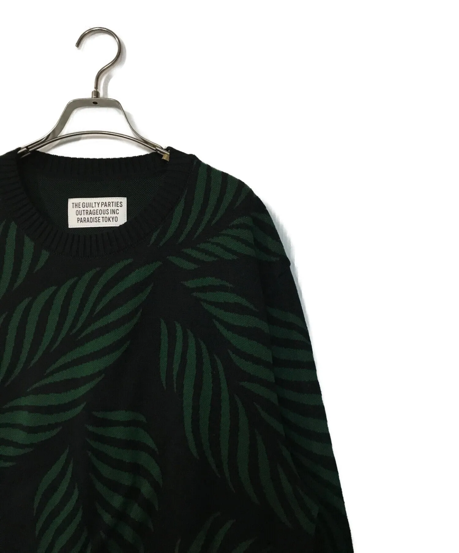 [Pre-owned] WACKO MARIA 23SS LEAF JACQUARD SWEATER