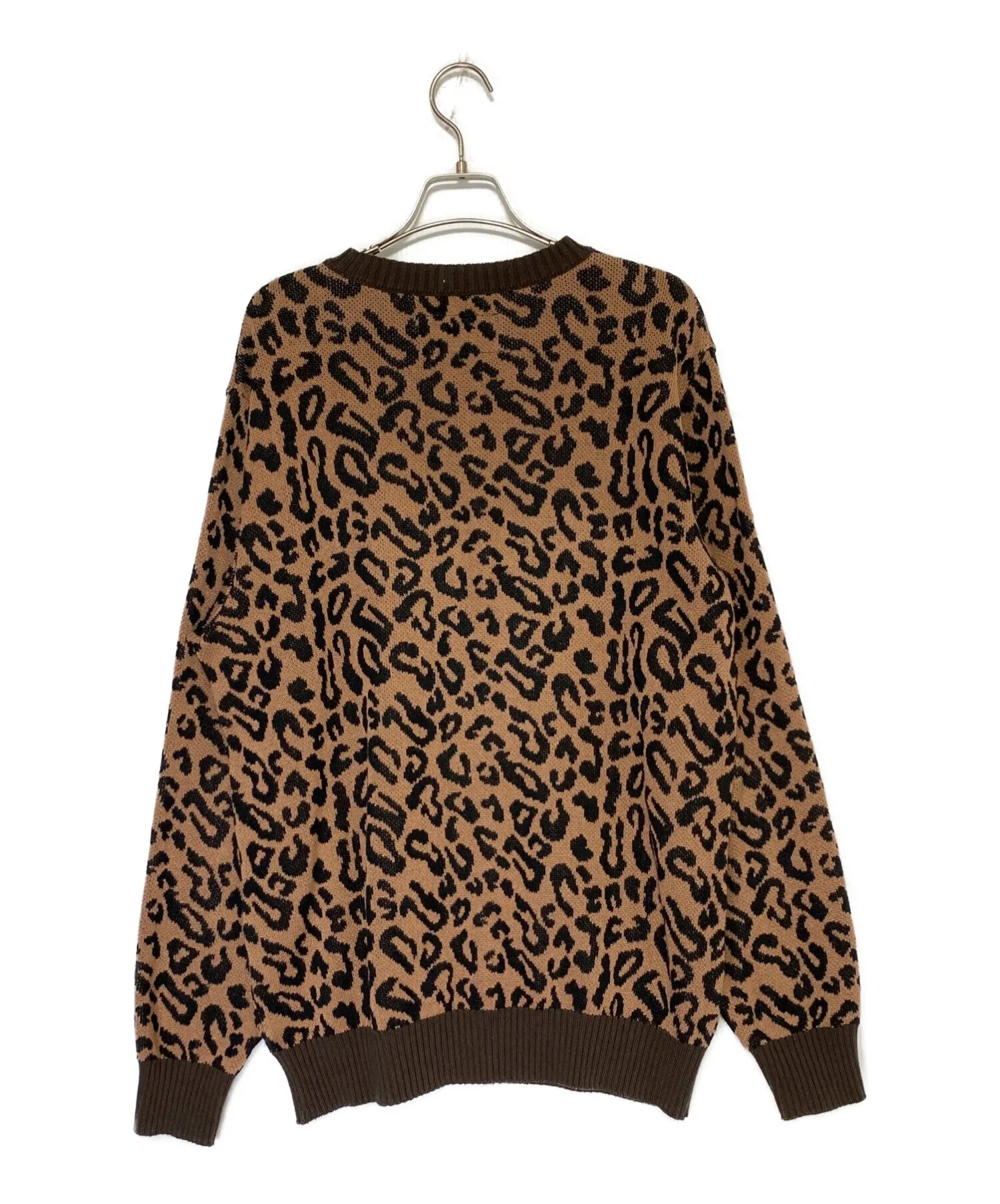 [Pre-owned] WACKO MARIA LEOPARD JACQUARD SWEATER