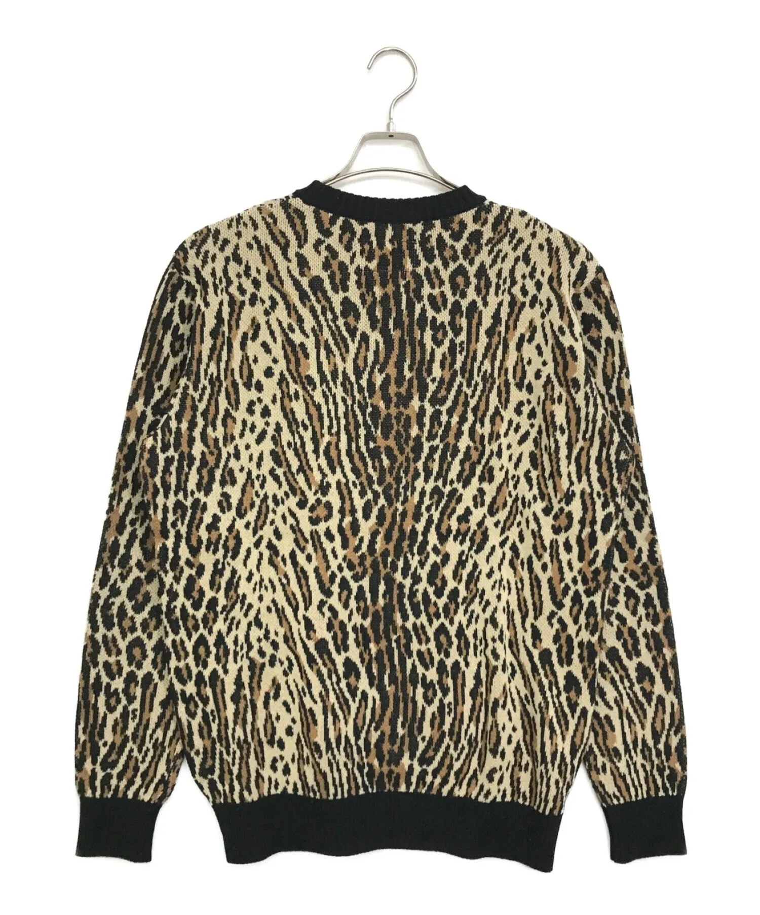 [Pre-owned] WACKO MARIA LEOPARD JAQUARD SWEATER 18SS-WMK-KN08