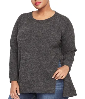 Rachel Roy Womens Side-Zip Knit Sweater