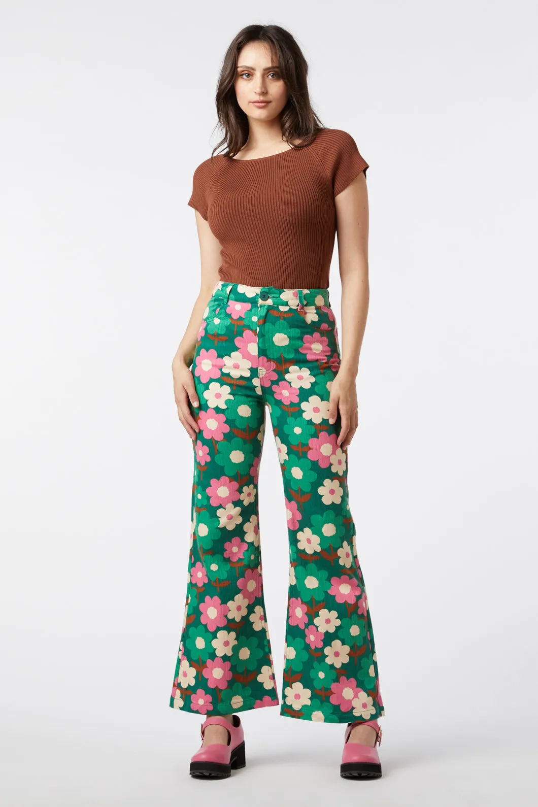 Renee Floral Flare Jean