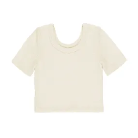 Scallop Tee - Natural