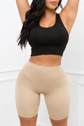 Seamless High  Body Shaper Nude