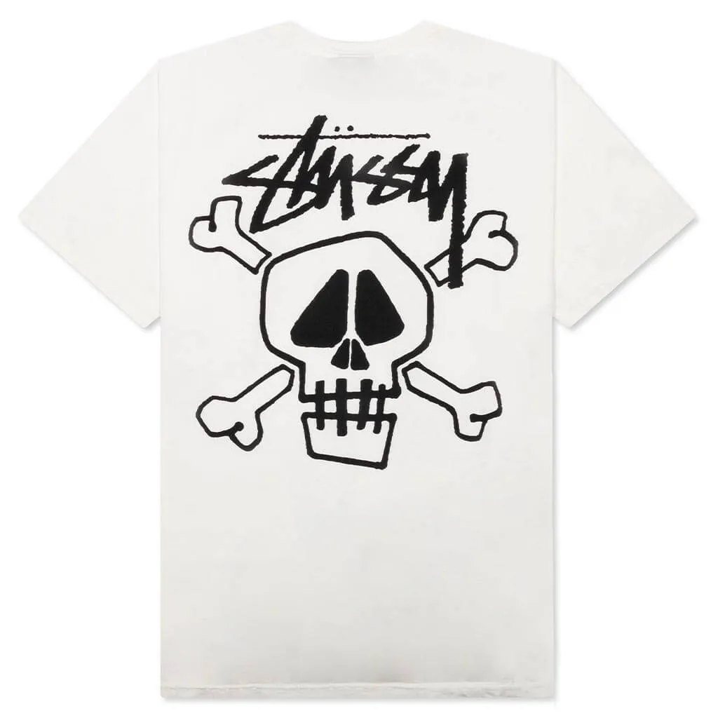 Skull & Bones Pigment Dyed Tee - Natural