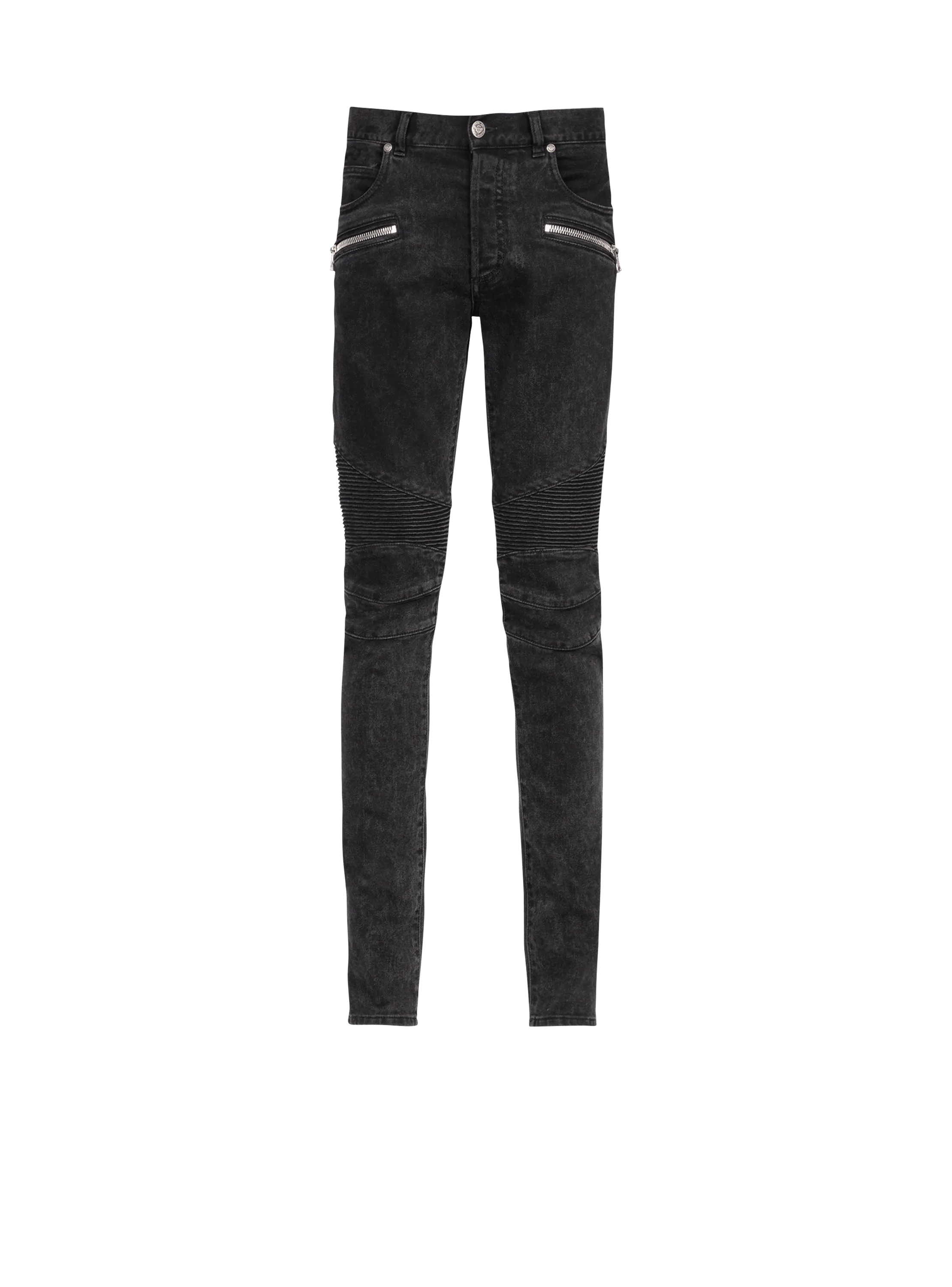 Slim cut cotton jeans