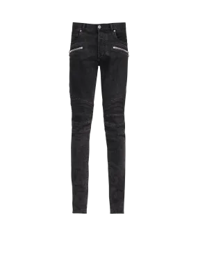 Slim cut cotton jeans