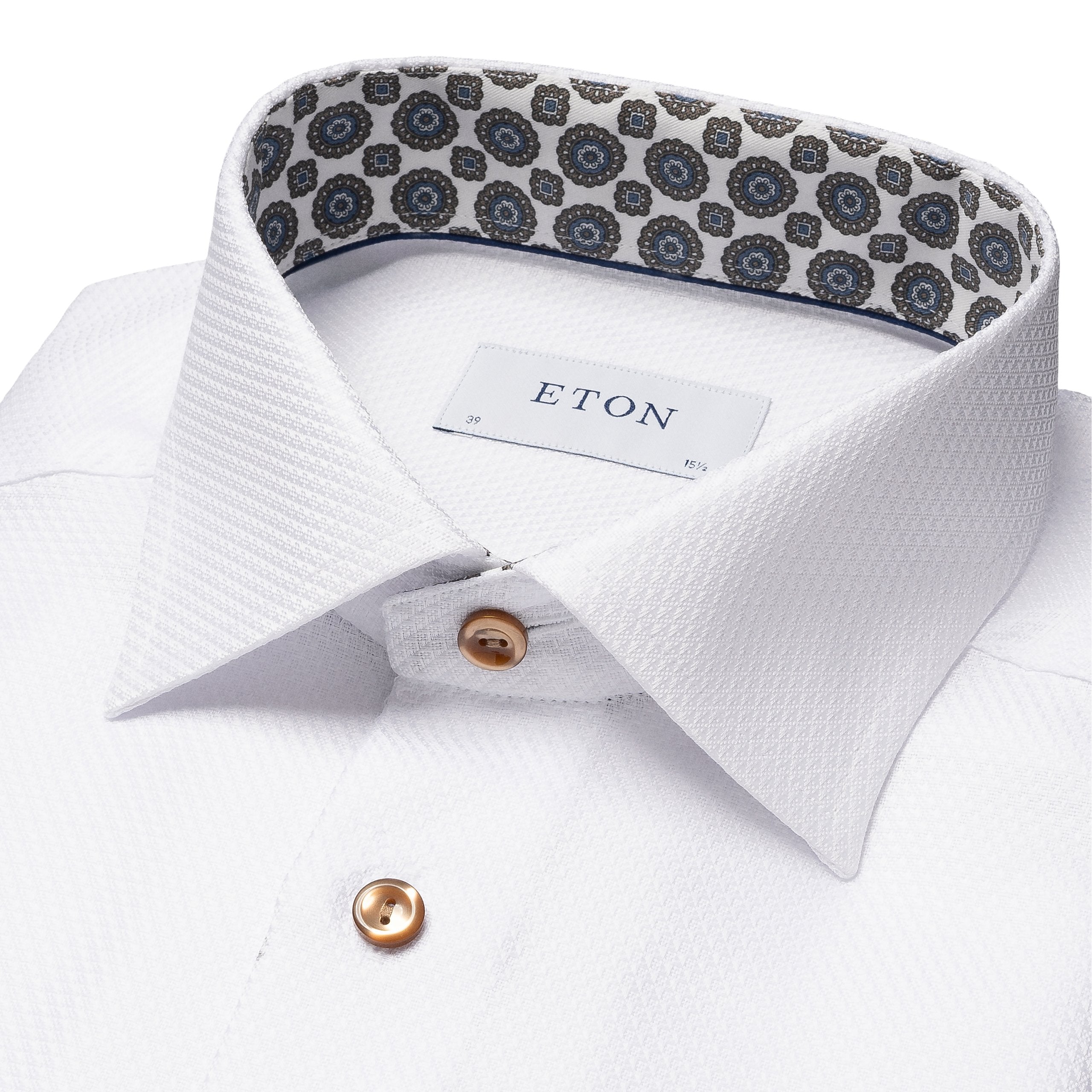 Slim Fit - Dobby Shirt - Medallion Contrast Details