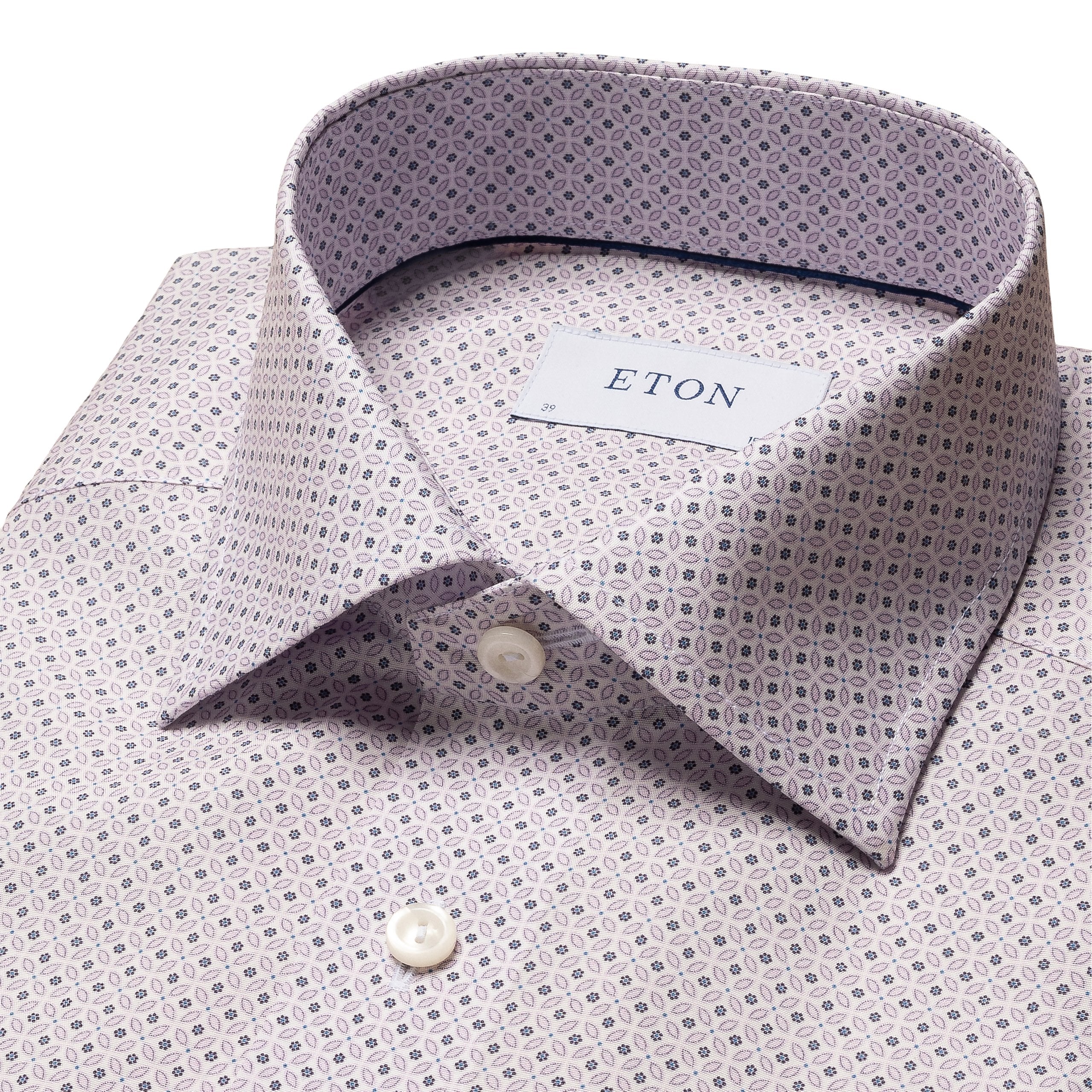 Slim Fit - Micro Floral Print Signature Poplin Shirt