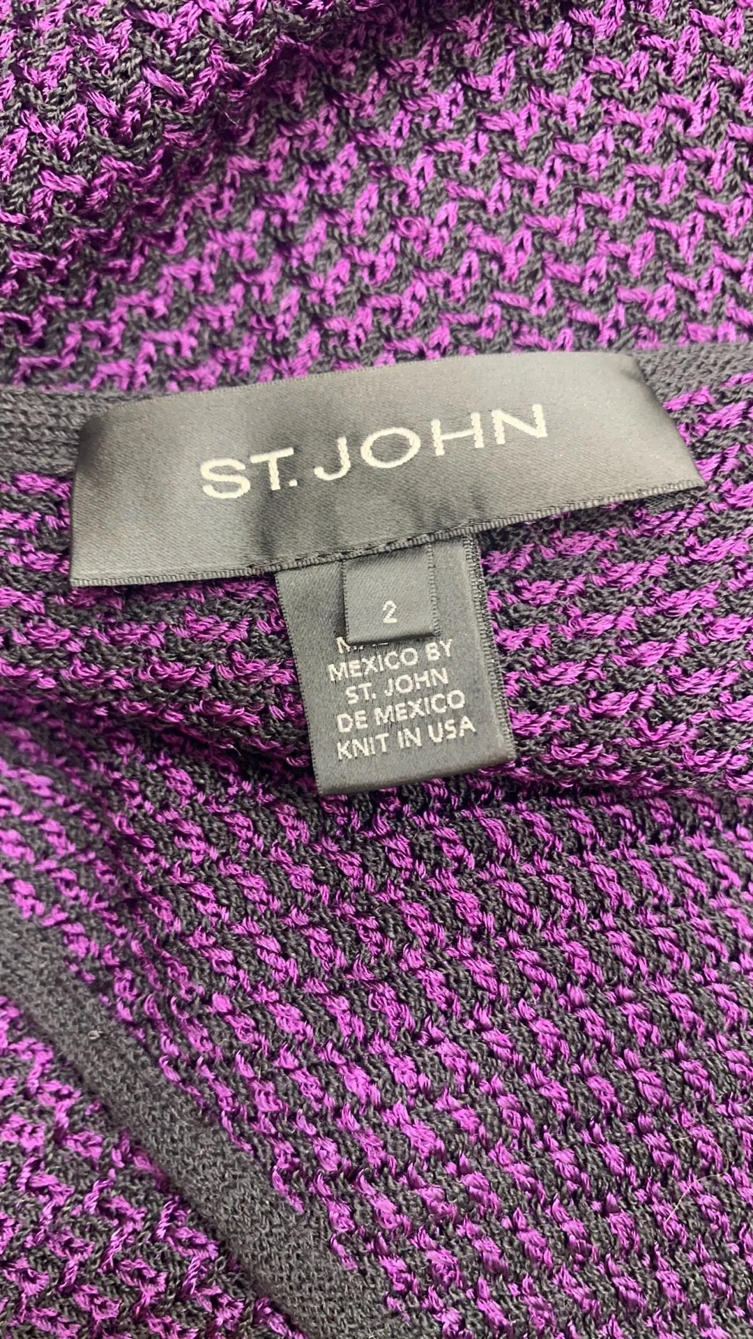 ST. JOHN 2 pc Jacket & skirt suit in Purple (pre-owned)