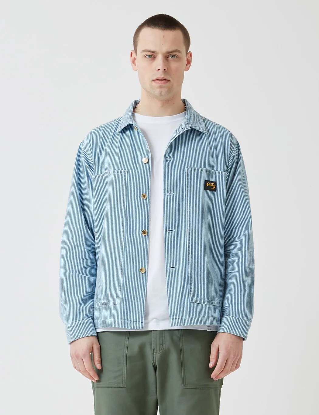 Stan Ray Box Jacket - Bleached Hickory Stripe