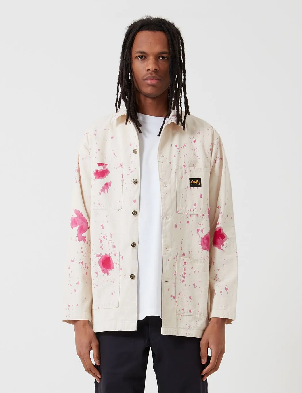 Stan Ray Shop Jacket (Paint Splatter) - Natural