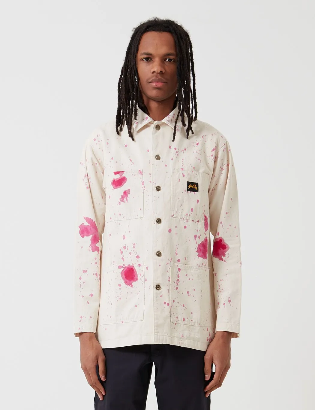 Stan Ray Shop Jacket (Paint Splatter) - Natural