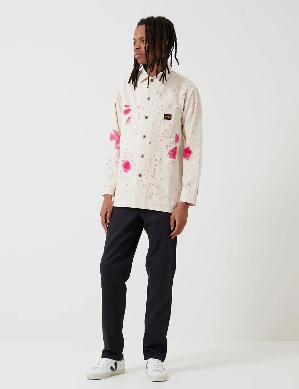 Stan Ray Shop Jacket (Paint Splatter) - Natural