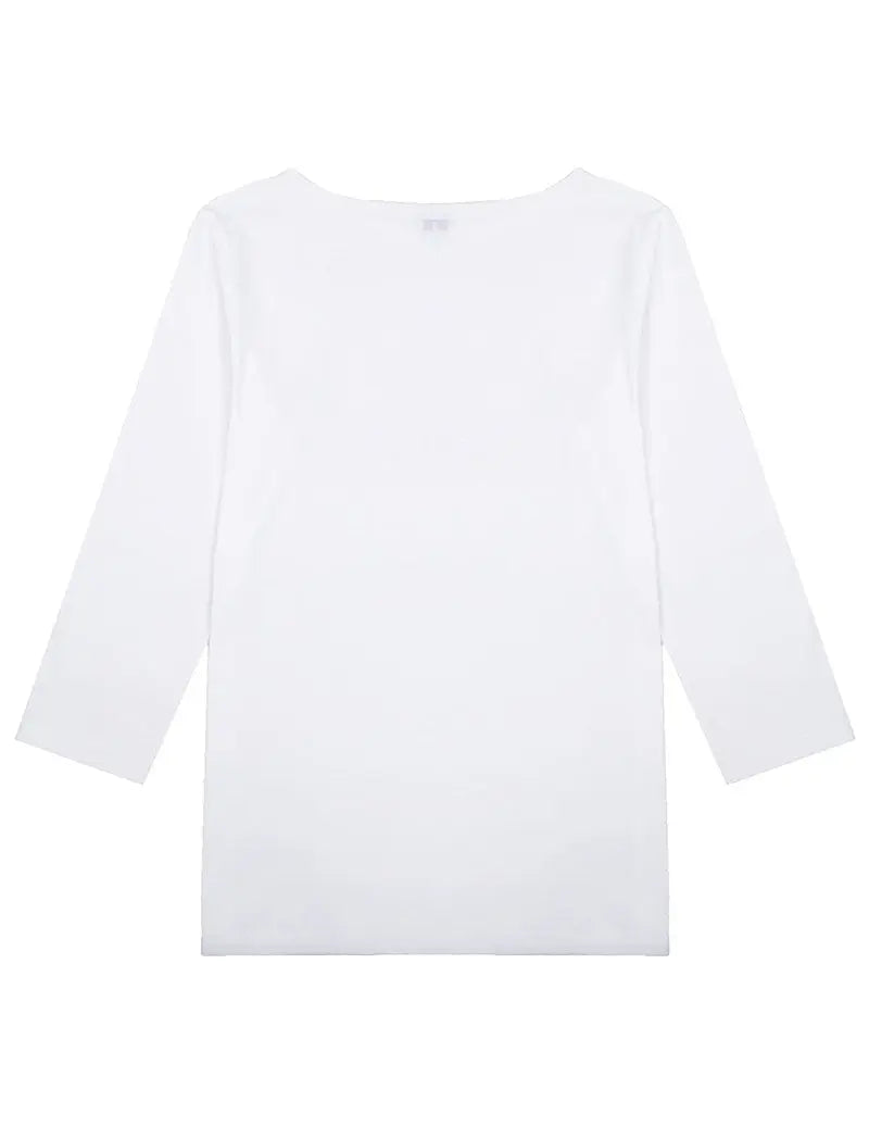 Sunspel Boat Neck T-Shirt White