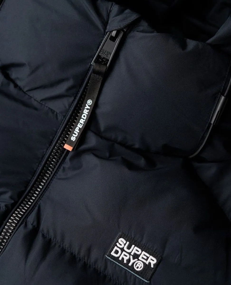 Superdry Hooded Sport Puffer Jacket Eclipse Navy