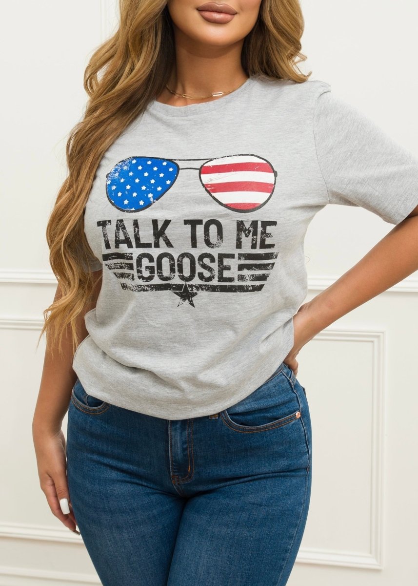 Talk to Me T-Shirt  Gray