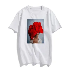 Tsubaki Peony Printed T-Shirt