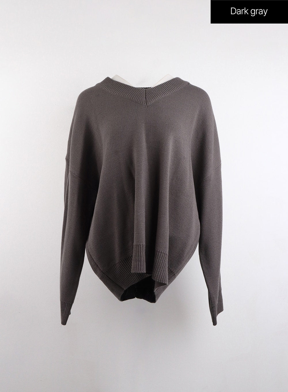 V-Neck Knitted Long Sleeve Sweater OJ419