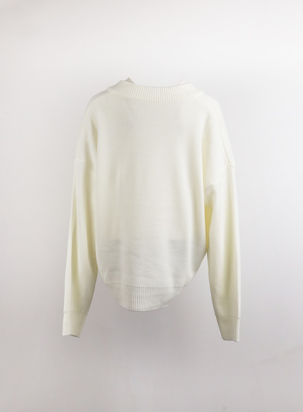 V-Neck Knitted Long Sleeve Sweater OJ419