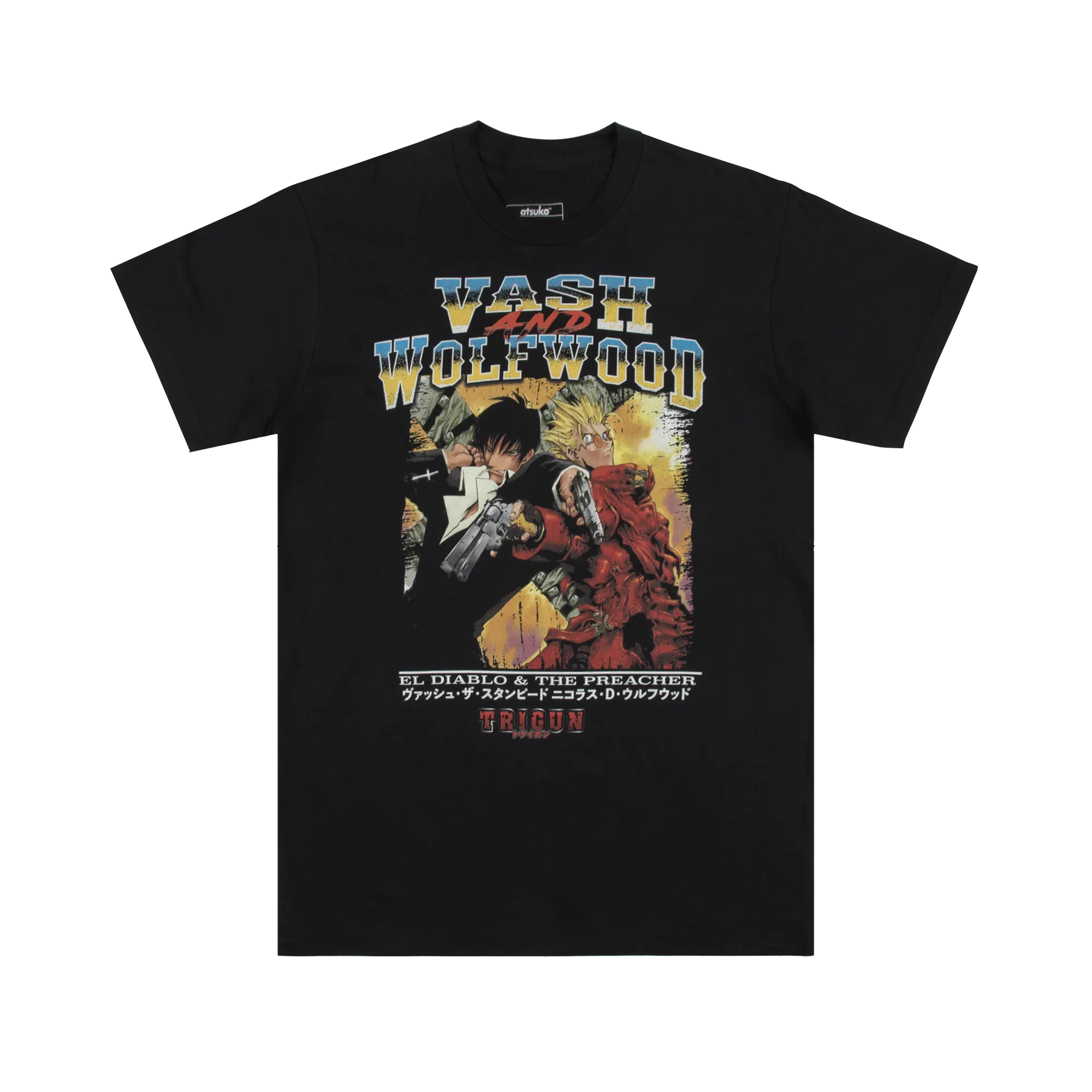 Vash And Wolfwood Black Tee