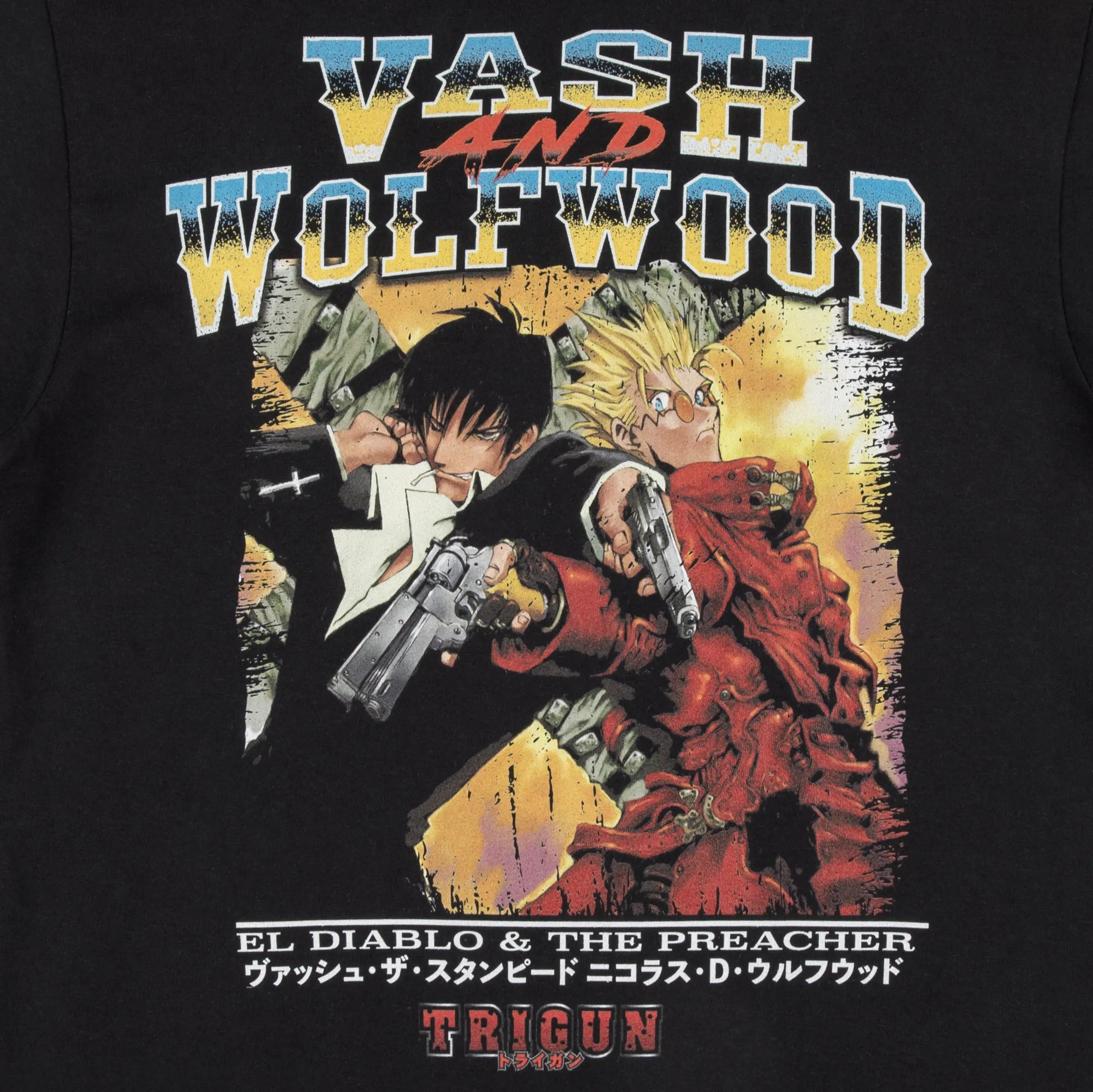 Vash And Wolfwood Black Tee