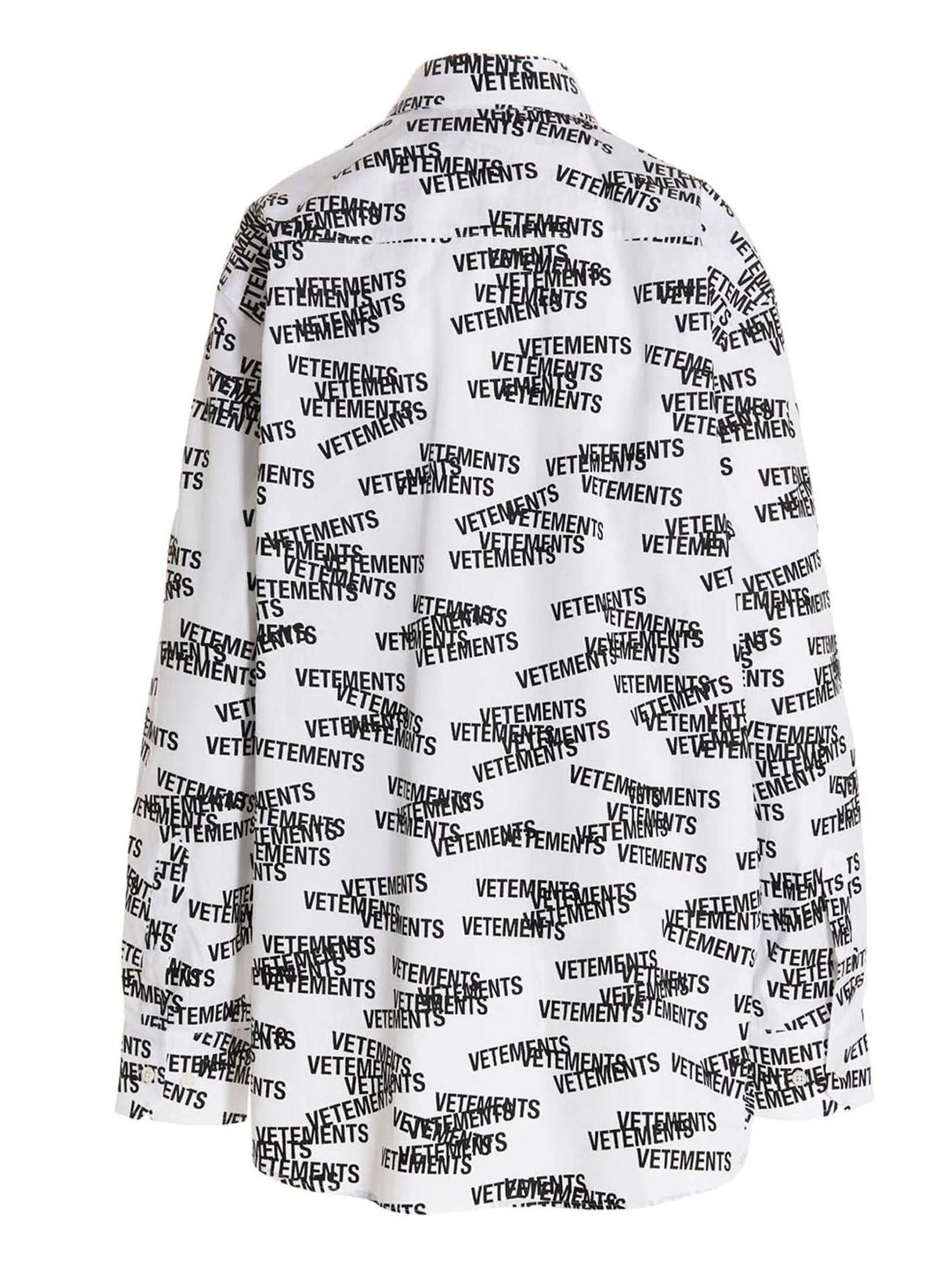 Vetements All-Over Logo Printed Shirt